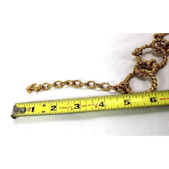Vintage Nautical Theme Anchor Gold Tone Necklace GKJL approx 19.5" Long - Picture 8 of 8